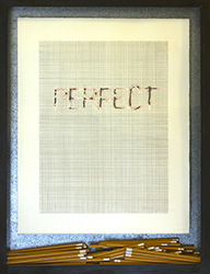 'Perfect'  •  Paper, graphite, 24 pencils  •  20" x 24"